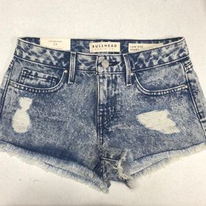 Bullhead low rise denim shorts